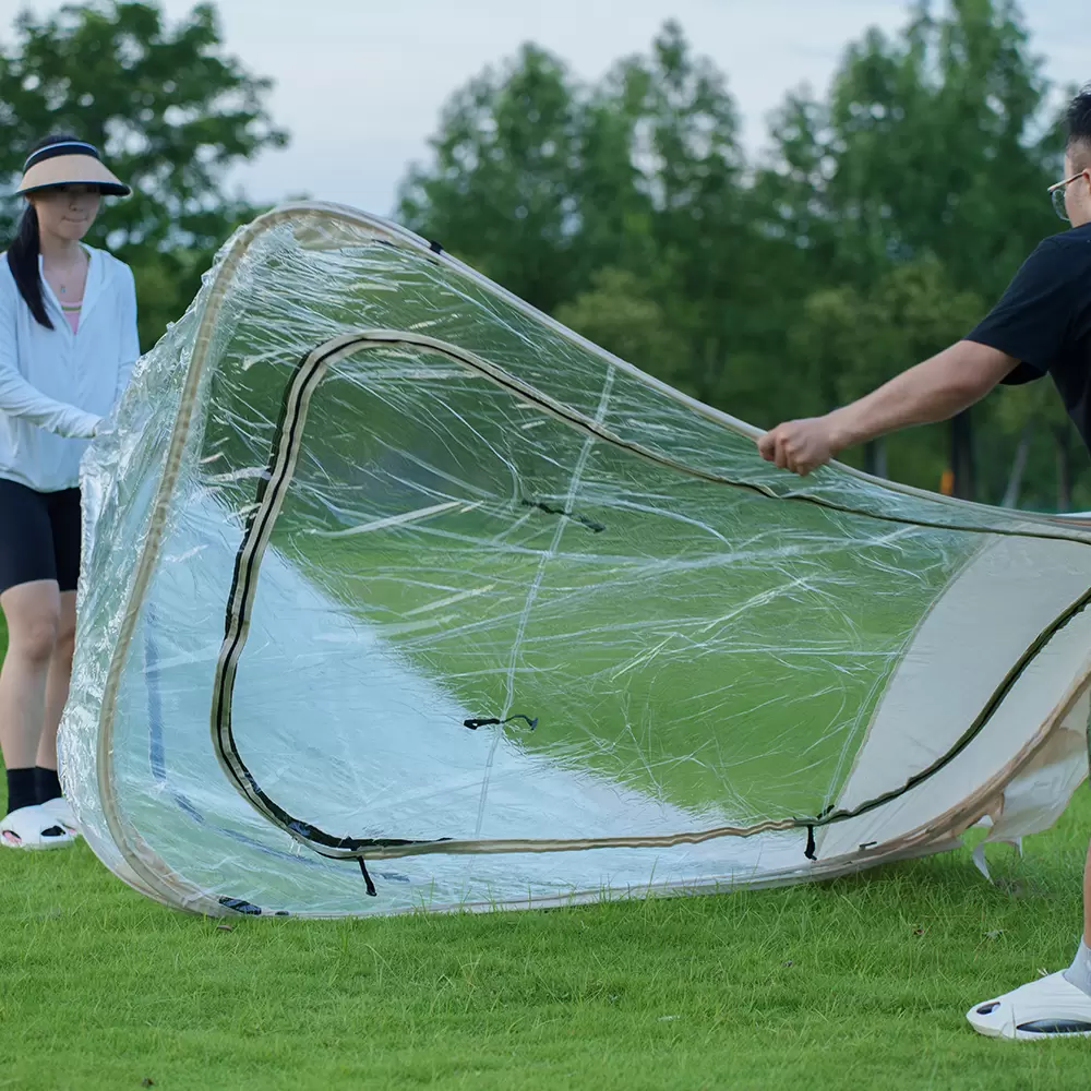 Tente à bulles ClearView : installation instantanée pour des activités de plein air en toute saison